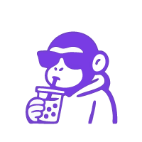 icone du singe violet